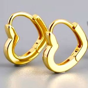 🆕NIP:Gold Heart Huggie Earrings-925 Silver/Gold Plated